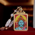Green Tara Tibetan thangka necklace for compassion and protection