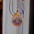 Zakhi Lhamo wealth goddess pendant for prosperity and protection